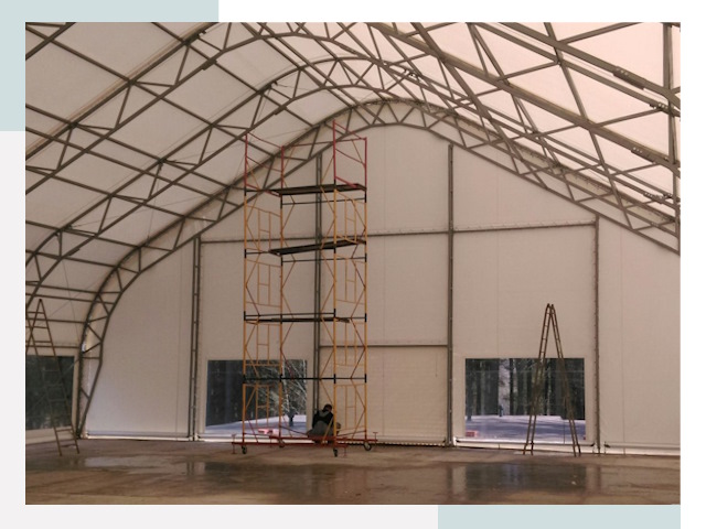 Шатровые ангары в Угличе