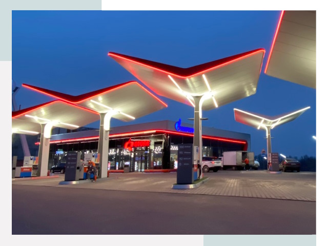 Навесы для АЗС в Угличе