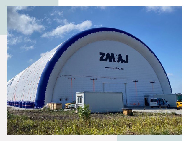 Брендирование ангаров в Угличе