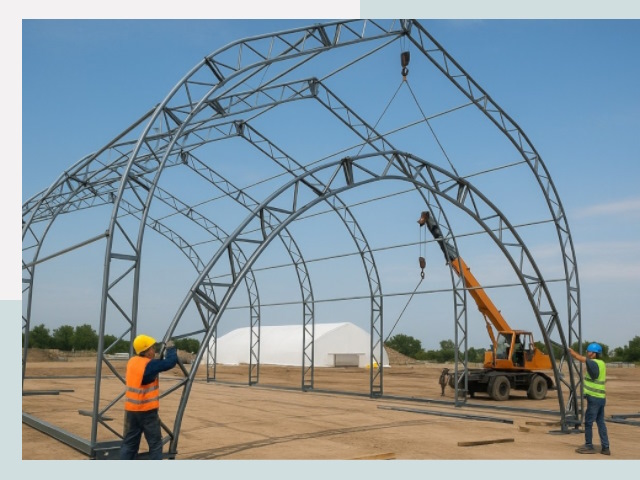 Монтаж ангаров в Угличе от 625 руб. - Надежно и быстро