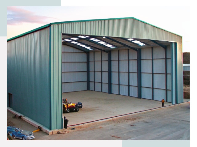 Строительство ангаров в Угличе